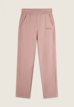 Freddy Pantalone donna in felpa di viscosa con Bande in Velluto-Donna Ginnastica|Pantaloni Sportivi