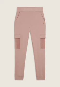 Freddy Pantalone donna in felpa viscosa con tasche cargo in velluto-Donna Pantaloni Cargo|Pantaloni Sportivi