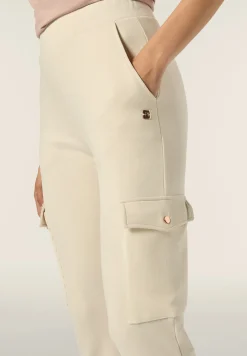Freddy Pantalone donna in felpa viscosa con tasche cargo in velluto-Donna Pantaloni Cargo|Pantaloni Sportivi