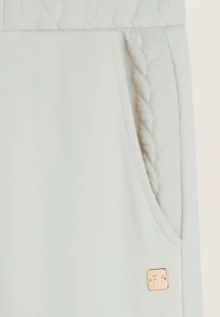 Freddy Pantalone donna in felpa viscosa con inserti a trecce-Donna Pantaloni Sportivi|Tutti I Pantaloni
