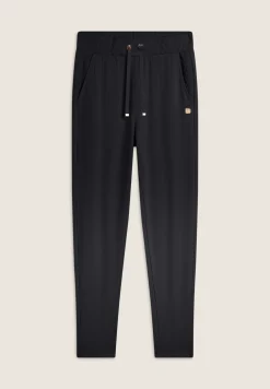 Freddy Pantalone donna in felpa viscosa con inserti a trecce-Donna Pantaloni Sportivi|Tutti I Pantaloni