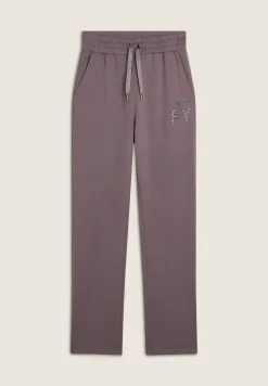 Freddy Pantalone Donna in Felpa Viscosa con Logo FY in Strass-Donna Ginnastica|Pantaloni Sportivi