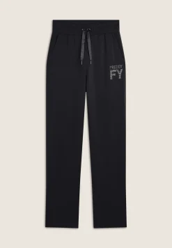 Freddy Pantalone Donna in Felpa Viscosa con Logo FY in Strass-Donna Ginnastica|Pantaloni Sportivi