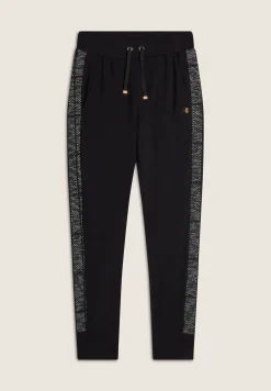 Freddy Pantalone donna in felpa viscosa con inserti jacquard knit-Donna Pantaloni Sportivi|Tutti I Pantaloni