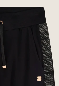 Freddy Pantalone donna in felpa viscosa con inserti jacquard knit-Donna Pantaloni Sportivi|Tutti I Pantaloni