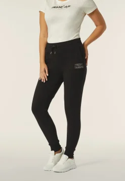 Freddy Pantalone donna slim fit con tasche applicate e maxi polsini-Donna Ginnastica|Pantaloni Sportivi