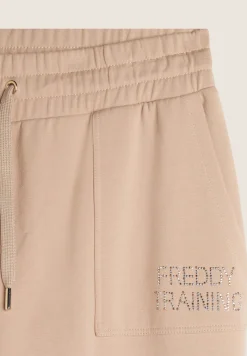 Freddy Pantalone donna slim fit con tasche applicate e maxi polsini-Donna Ginnastica|Pantaloni Sportivi