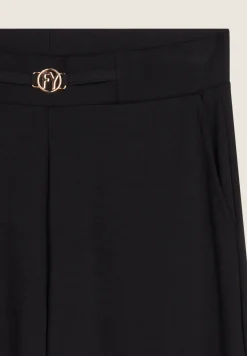 Freddy Pantalone donna wide leg in felpa di viscosa-Donna Pantaloni Sportivi|Tutti I Pantaloni