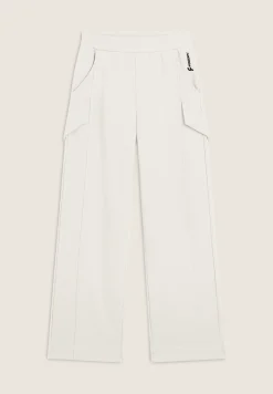 Freddy Pantalone in felpa di viscosa gamba ampia con tasche laterali-Donna Pantaloni Sportivi|Tutti I Pantaloni