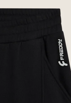 Freddy Pantalone in felpa di viscosa gamba ampia con tasche laterali-Donna Pantaloni Sportivi|Tutti I Pantaloni
