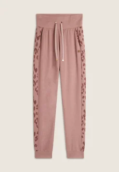 Freddy Pantalone in felpa viscosa tricot con bande animalier-Donna Pantaloni Sportivi|Tutti I Pantaloni