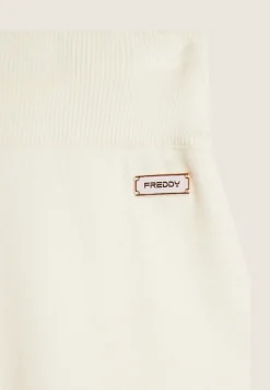 Freddy Pantalone in maglia tricot rasata con gamba larga-Donna Pantaloni Sportivi|Tutti I Pantaloni