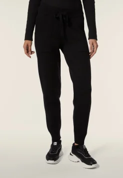 Freddy Pantalone in maglia tricot rasata con polsini e vita a coste-Donna Pantaloni Sportivi|Tutti I Pantaloni