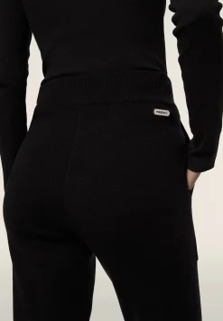 Freddy Pantalone in maglia tricot rasata con polsini e vita a coste-Donna Pantaloni Sportivi|Tutti I Pantaloni