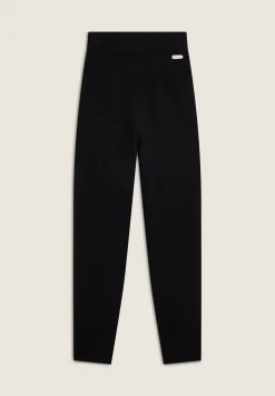 Freddy Pantalone in maglia tricot rasata con polsini e vita a coste-Donna Pantaloni Sportivi|Tutti I Pantaloni