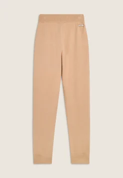 Freddy Pantalone in maglia tricot rasata con polsini e vita a coste-Donna Pantaloni Sportivi|Tutti I Pantaloni