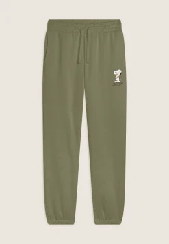 Freddy Pantalone jogger donna in felpa con piccola stampa Snoopy-Donna Pantaloni Sportivi|Tutti I Pantaloni