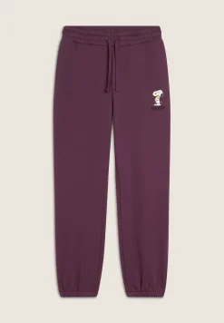Freddy Pantalone jogger donna in felpa con piccola stampa Snoopy-Donna Pantaloni Sportivi|Tutti I Pantaloni