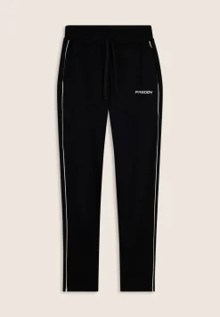 Freddy Pantalone Slim con Gamba Aderente e bordature a contrasto-Donna Padel|Pilates