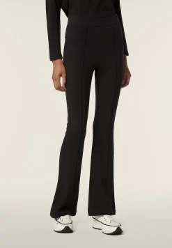 Freddy Pantalone slim vita alta in felpa di viscosa fondo a zampa-Donna Pantaloni Sportivi|Tutti I Pantaloni