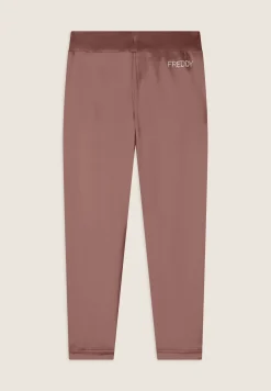 Freddy Pantaloni 7/8 con Risvolto e Strass-Donna Pantaloni Sportivi