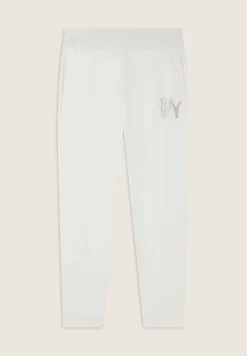 Freddy Pantaloni 7/8 con Risvolto e Strass-Donna Pantaloni Sportivi
