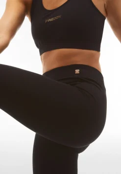 Freddy Pantaloni aderenti in felpa viscosa con impuntura centrale-Donna Pantaloni Sportivi|Tutti I Pantaloni