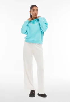 Freddy Pantaloni ampi in french terry decorati da piping centrale-Donna Pantaloni Sportivi|Tutti I Pantaloni