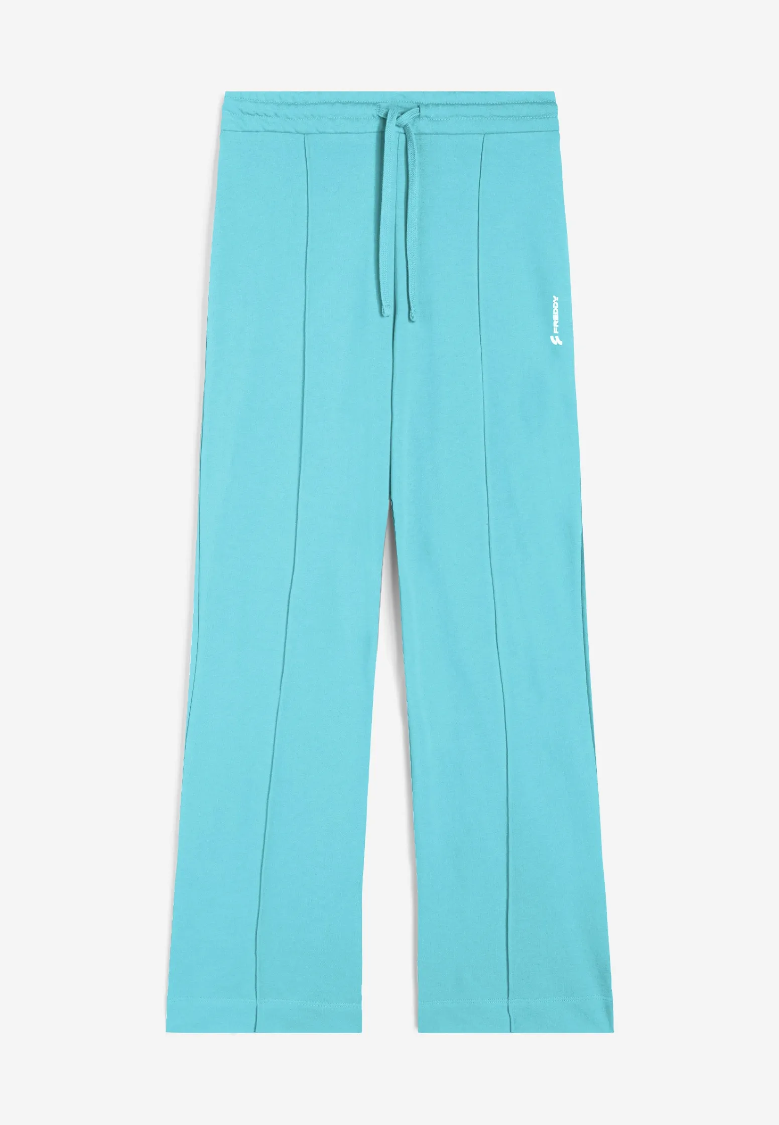 Freddy Pantaloni ampi in french terry decorati da piping centrale-Donna Pantaloni Sportivi|Tutti I Pantaloni