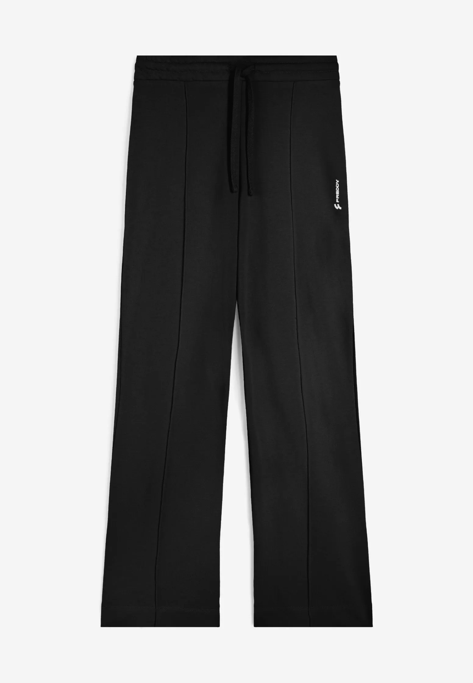 Freddy Pantaloni ampi in french terry decorati da piping centrale-Donna Pantaloni Sportivi|Tutti I Pantaloni