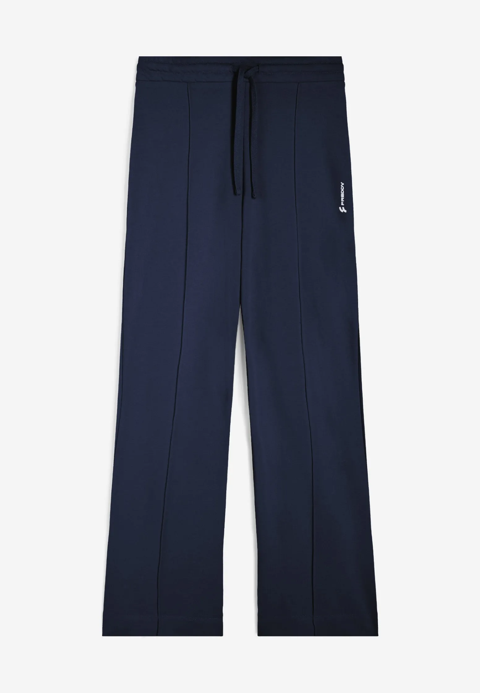 Freddy Pantaloni ampi in french terry decorati da piping centrale-Donna Pantaloni Sportivi|Tutti I Pantaloni