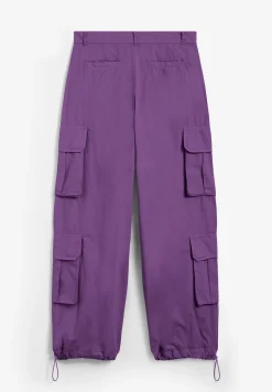 Freddy Pantaloni cargo baggy fit in popeline con quattro tasconi-Donna Pantaloni Cargo|Pantaloni Sportivi