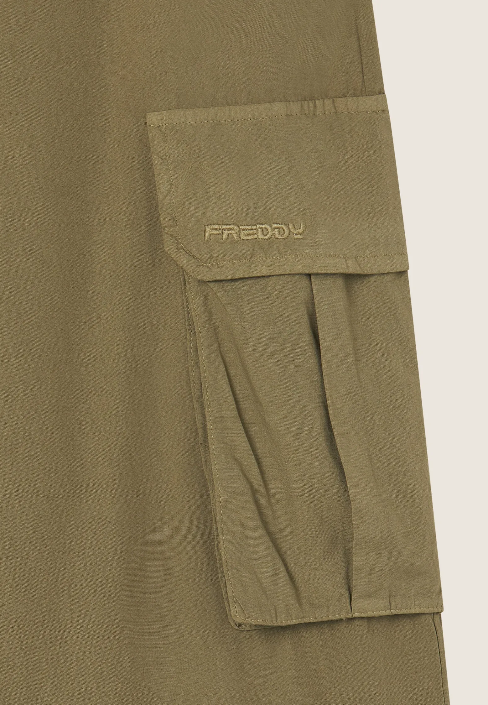 Freddy Pantaloni cargo baggy fit in popeline con quattro tasconi-Donna Pantaloni Cargo|Pantaloni Sportivi