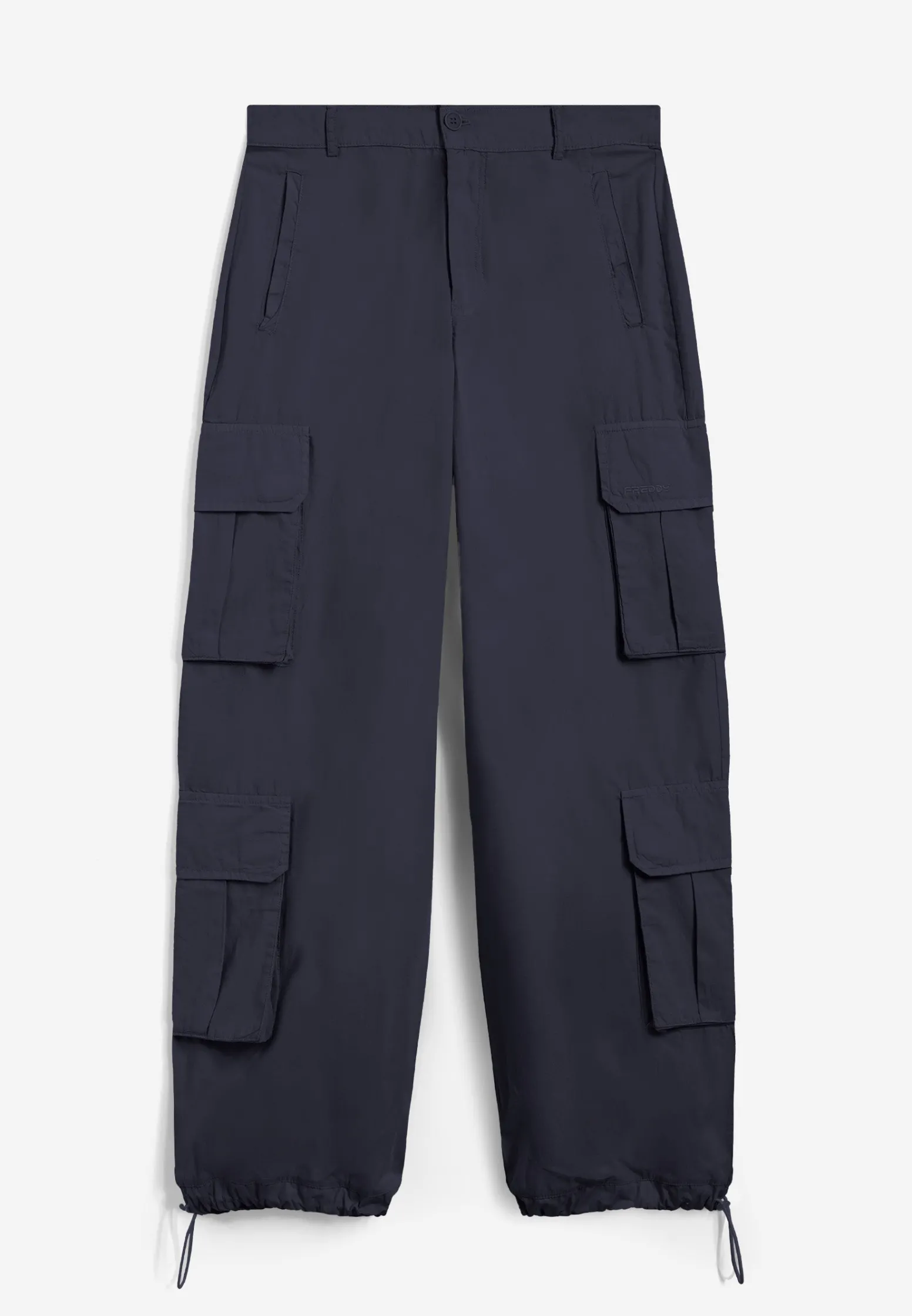 Freddy Pantaloni cargo baggy fit in popeline con quattro tasconi-Donna Pantaloni Cargo|Pantaloni Sportivi