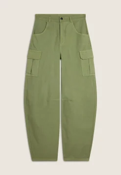 Freddy Pantaloni Cargo carrot fit in canvas-Donna Pantaloni Cargo|Pantaloni Sportivi