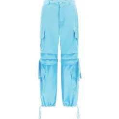 Freddy Pantaloni cargo con doppie tasche e coulisse intermedia-Donna Pantaloni Cargo|Pantaloni Sportivi