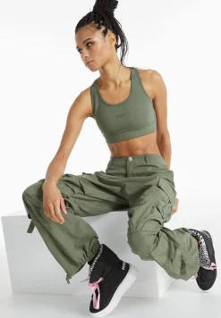 Freddy Pantaloni cargo con doppie tasche e coulisse intermedia-Donna Pantaloni Cargo|Pantaloni Sportivi