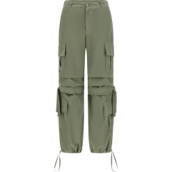 Freddy Pantaloni cargo con doppie tasche e coulisse intermedia-Donna Pantaloni Cargo|Pantaloni Sportivi