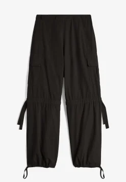 Freddy Pantaloni cargo da donna in tessuto popeline tinto capo-Donna Pantaloni Cargo|Tutti I Pantaloni