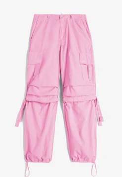 Freddy Pantaloni cargo da donna in tessuto popeline tinto capo-Donna Pantaloni Cargo|Tutti I Pantaloni