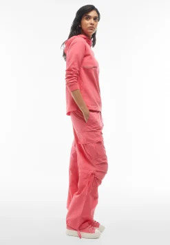 Freddy Pantaloni cargo da donna in tessuto popeline tinto capo-Donna Pantaloni Cargo|Tutti I Pantaloni