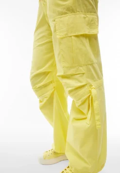 Freddy Pantaloni cargo da donna in tessuto popeline tinto capo-Donna Pantaloni Cargo|Tutti I Pantaloni