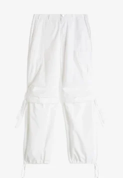 Freddy Pantaloni cargo da donna in tessuto popeline tinto capo-Donna Pantaloni Cargo|Tutti I Pantaloni