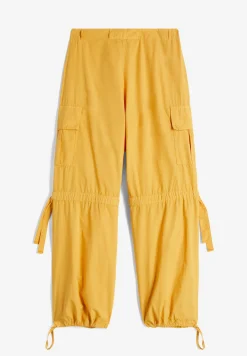 Freddy Pantaloni cargo da donna in tessuto popeline tinto capo-Donna Pantaloni Cargo|Tutti I Pantaloni