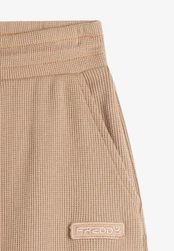 Freddy Pantaloni cargo da donna in tessuto jersey waffle-Donna Pantaloni Cargo|Pantaloni Sportivi