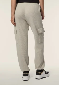 Freddy Pantaloni cargo da donna in tessuto jersey waffle-Donna Pantaloni Cargo|Pantaloni Sportivi