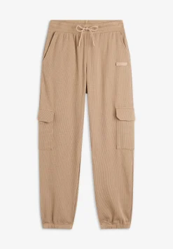 Freddy Pantaloni cargo da donna in tessuto jersey waffle-Donna Pantaloni Cargo|Pantaloni Sportivi