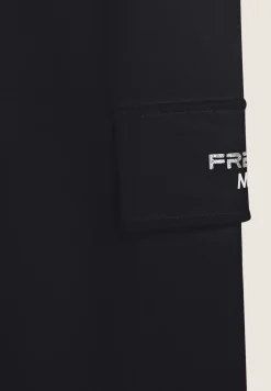 Freddy Pantaloni Cargo da donna in felpa garzata con fondo elastico-Donna Fitness|Pantaloni Cargo