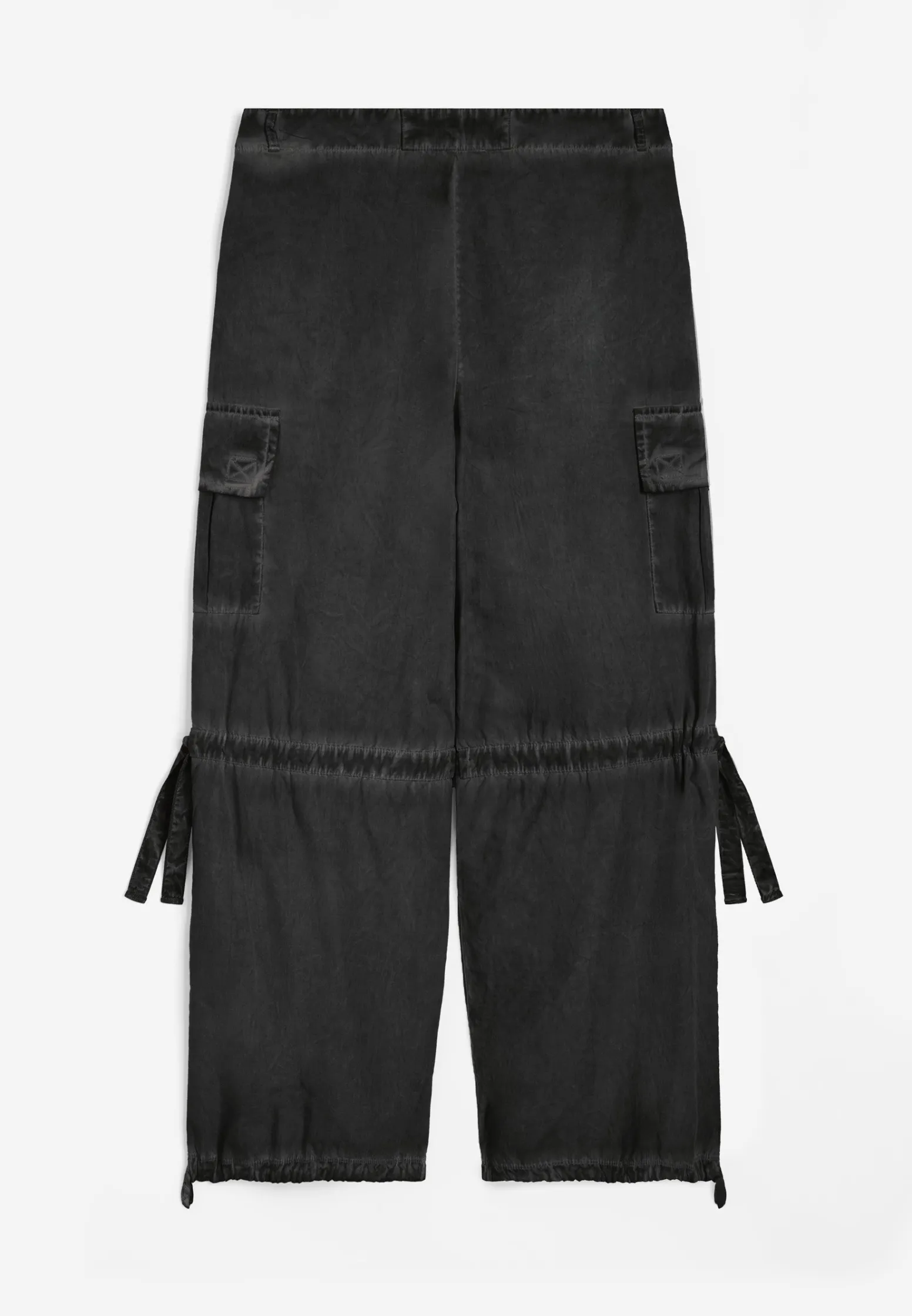 Freddy Pantaloni cargo da donna in tessuto popeline effetto used-Donna Pantaloni Cargo|Pantaloni Sportivi
