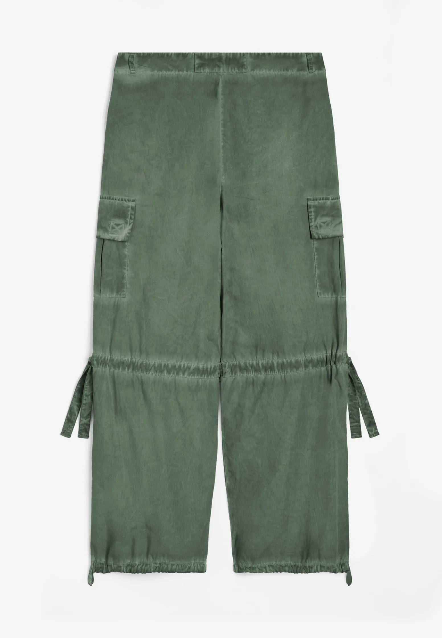 Freddy Pantaloni cargo da donna in tessuto popeline effetto used-Donna Pantaloni Cargo|Pantaloni Sportivi